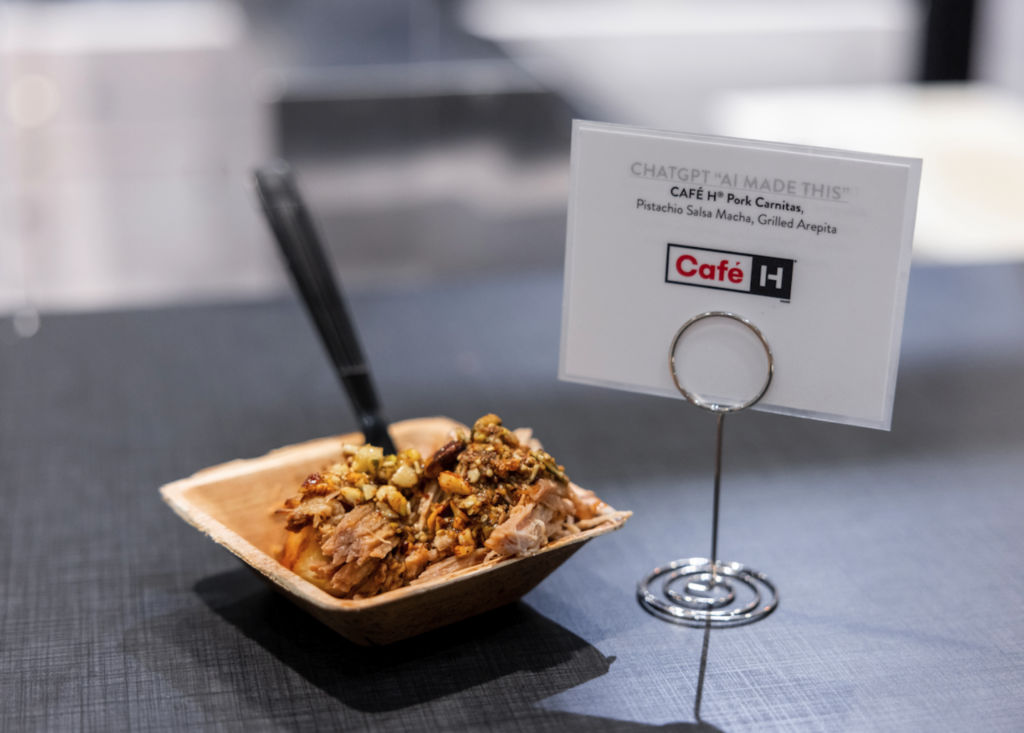 Cafe H Pork Carnitas dish served at the National Restaurant Show